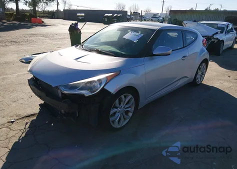 2013 Hyundai Veloster Base W/Black from USA, damaged, VIN KMHTC6AD7DU117223
